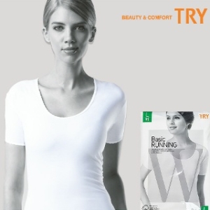 TRY 여성 순면 베이직 반팔 메리야스 런닝 3매