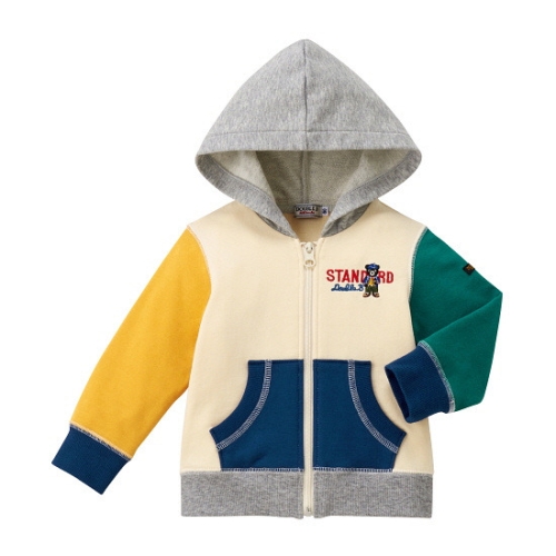 미키하우스 미키하우스3 현대부산 16M100401 87 DB 멀티 블럭 후드 면 점퍼 110∼150