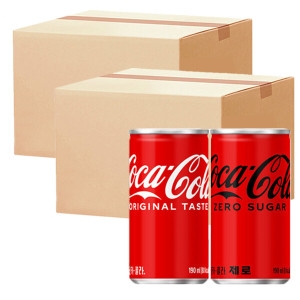 코카콜라음료 코카콜라 190ml 30개 + 코카콜라 제로 190ml 30개