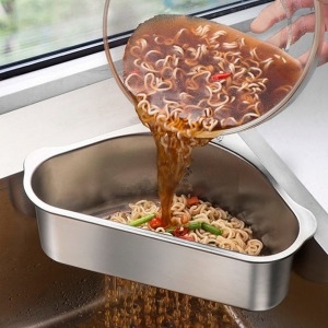 싱크대 스텐 코너 음식물 쓰레기통