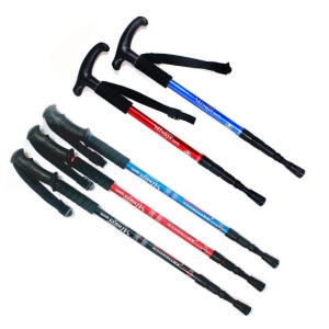 올웨이즈 알루미늄 등산 스틱 지팡이 I형 3단 T형 4단