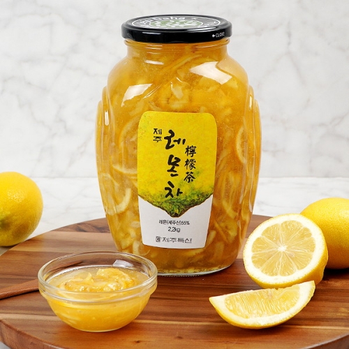 제주특산  제주 생강레몬차 2.2kg 2개