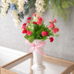 플라워트리  심플 카네이션 성묘 화분set 33cmR 조화 화병 FAGAFT