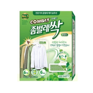 컴배트 좀벌레싹 옷장용 허브향 6개입