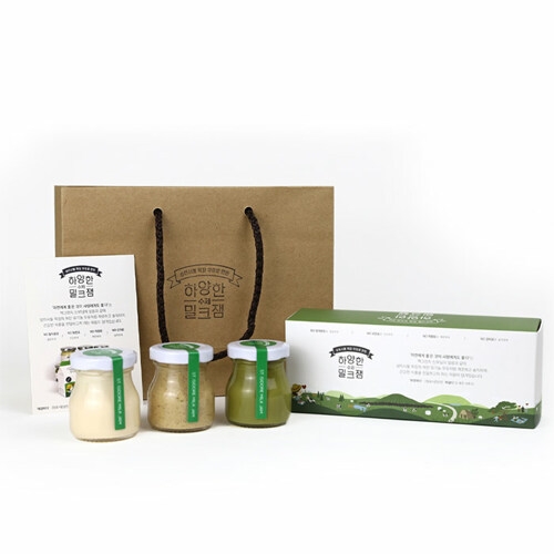 제주 하양한 수제밀크잼세트 우유+홍차+녹차
