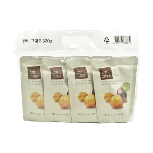 올가  찐밤 그대로 맛밤 80g 4개