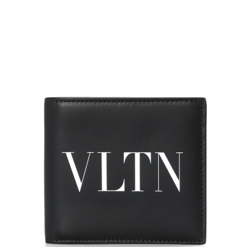 발렌티노 BLACK LEATHER VLTN WALLET 남성 반지갑 WY2P0654 LVN 0NO