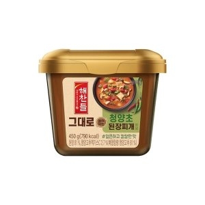 해찬들 그대로 끓여먹는 청양초 된장찌개 양념 450g