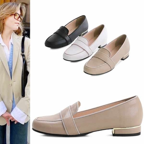 KamiEtMuse kami et muse 둥근코 콤비 로퍼_KM21w352