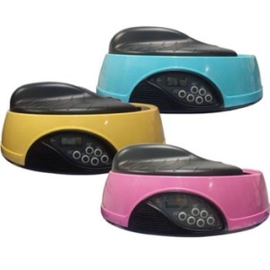 에이원무역 펫이랑 4구 자동급식기 옐로우