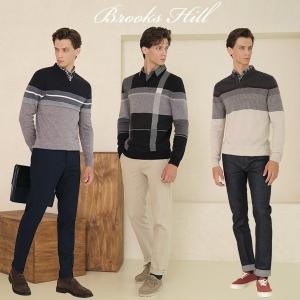 잭필드 니트 레이어드 셔츠