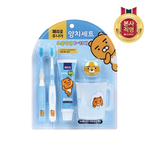 LG생활건강 페리오 키즈 주니어 라이언 양치세트