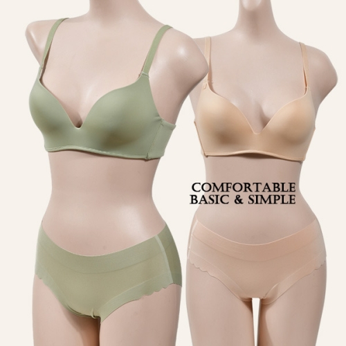 90C L 올리브  클레오 ST9045 누디 노와이어 C컵 브