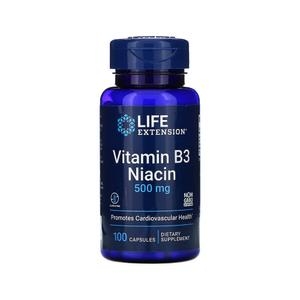 라이프익스텐션 비타민B3 니아신 500mg 100정