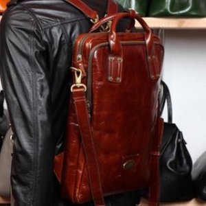 스타일엔터 남성 천연가죽 백팩