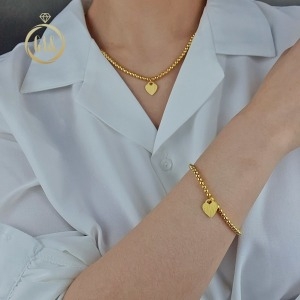 가앤 24K 순금 팔찌 볼 구슬 버블 무광 원형 장식 18.75+18k붕