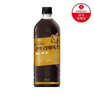 롯데칠성음료  칸타타 콘트라베이스 콜드브루 블랙 900ml
