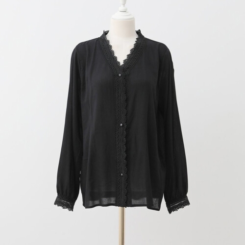 아이우먼 클랜레이스블라우스 WBG482M202 빅사이즈