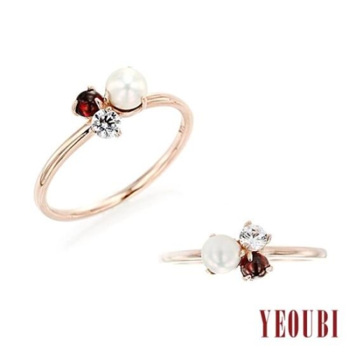 14K 여우비 천연가넷반지 Natural Garnet Ring YBJR5153