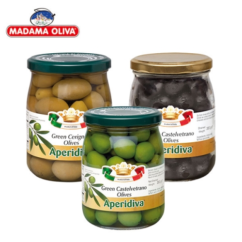 마다마  그린 카스텔베트라노 올리브 575g