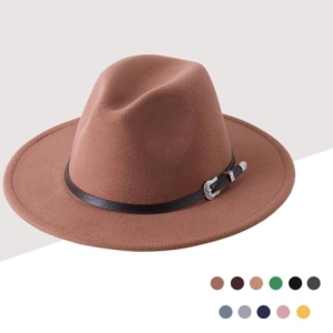 오너클랜 키밍 남자 여자 신사 중절모 페도라 모직 사파리모자W990D51