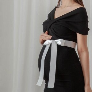 만삭 임산부 예쁜 임부복 임신주수사진 원피스 2Color