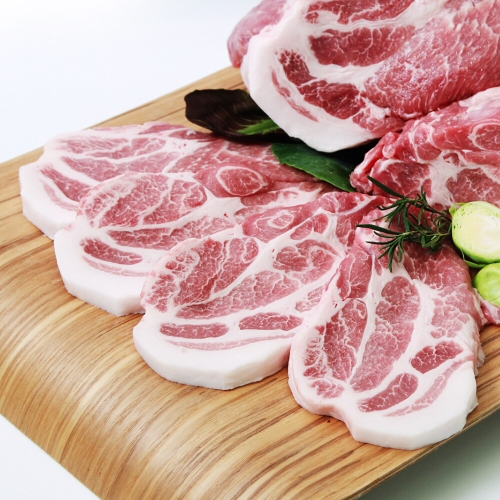 친환경팔도  나주목장 무항생제 한돈 생목살 보쌈용 500g