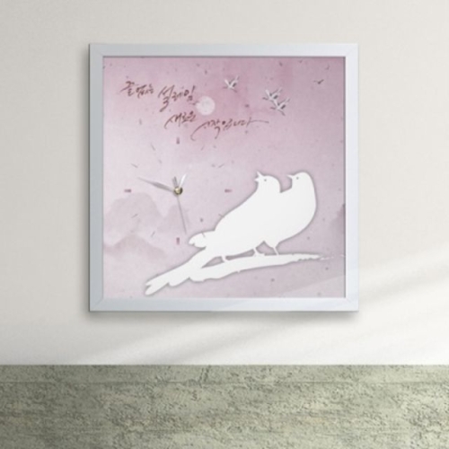 꾸밈  iw018-끝없는 설레임 새로운 시작 액자벽시계