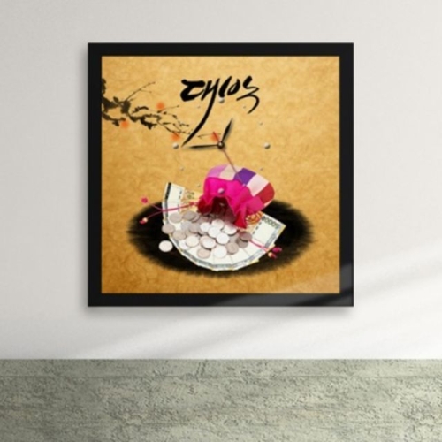 꾸밈 iw017-대박나세요 액자벽시계디자인액자시계