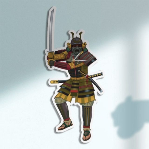 꾸밈  na087-인테리어벽시계-사무라이