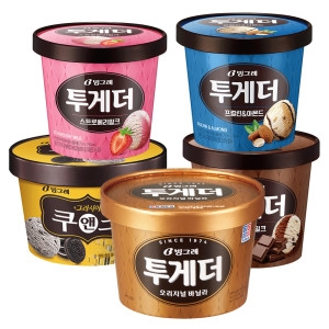 빙그레  투게더 바닐라 900ml x 4개 + 서주아이스주 80ml x 2개