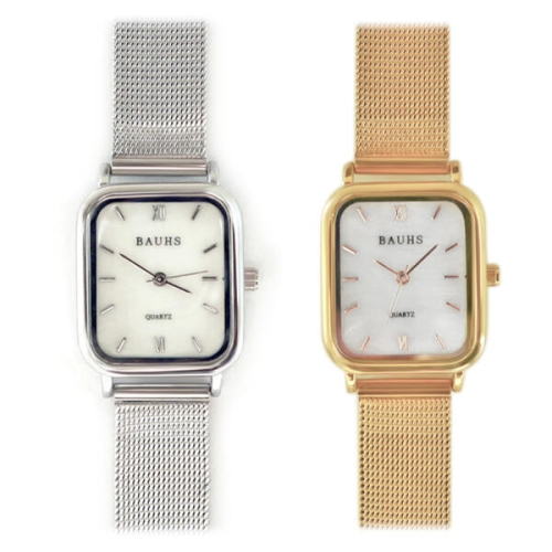 럼튼 20대 여성 패션 손목시계 자개 금장 메쉬 시계 하버_ 512880