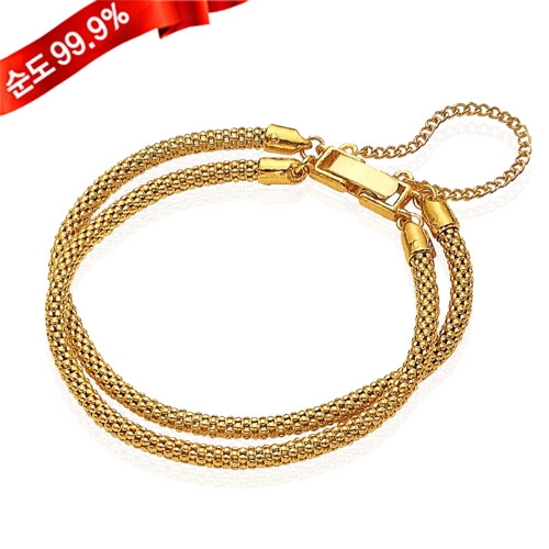 혼골드모아 골드모아 24K 순금 팔찌 37.5g 버블체인