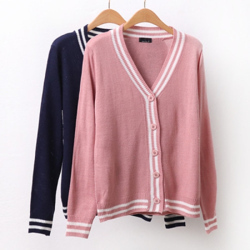 빅사이즈사랑해요 8992L203 브이 스튜던트 가디건 AP