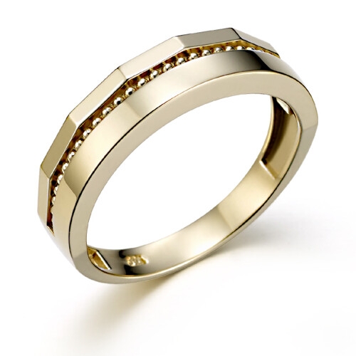 커플레인  14K 남자 금 반지 R14MR053