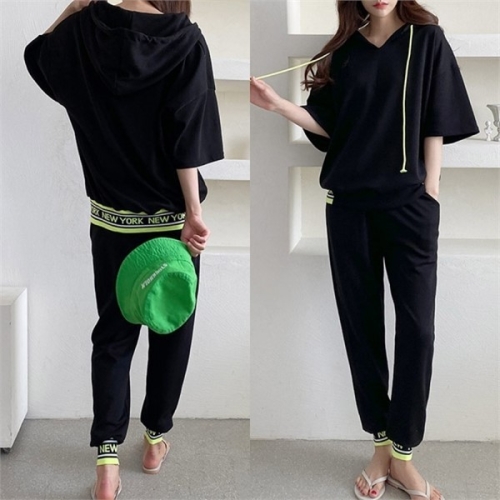 TRS-1293 네온 포인팅 후드 트레이닝세트