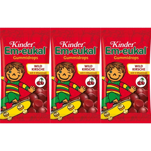 엠오이칼  킨더 와일드 체리 구미 젤리 75g 3팩