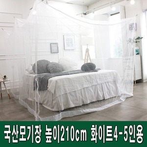 닛시스타일 키높이 침대 모기장 화이트