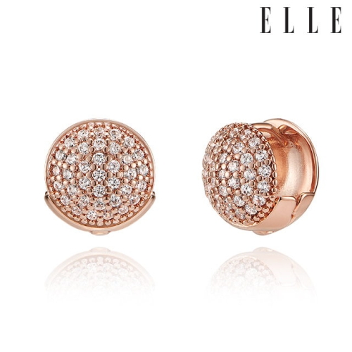 엘르쥬얼리  14K 파베 볼 원터치 귀걸이 gold pin ELGPEE429