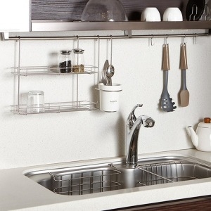 한샘  SOK 행거레일 3종세트 주방 싱크대 씽크대 스텐 선반