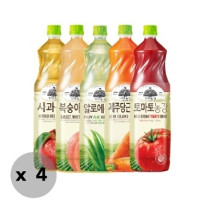웅진식품  가야농장 주스 1.5Lx4페트 5종 중