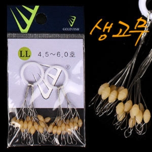 골드피쉬 생고무O형 찌스토퍼/고급형 오형 찌멈춤고무/둥근 중층 내림/바닥 낚시