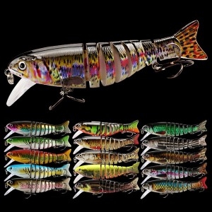 아띠꼴로  빅 하드 베이트 싱킹 플로딩 미노우 배스 쏘가리 루어 8 관절 서스펜딩 가짜 인공 가물치 조인트 민물 바다