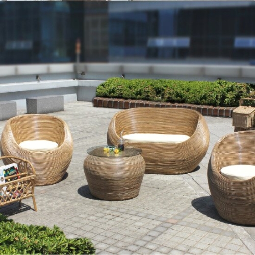 프라이드리빙 사라방드 몰디브 동글이 내추럴 라탄소파세트B