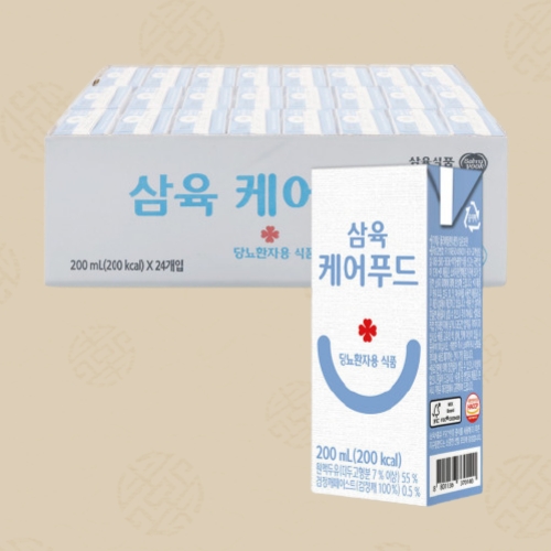  삼육식품 케어푸드 당뇨환자용 200ml [72개]