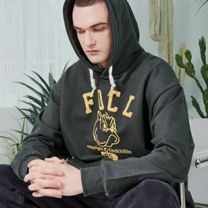 지이크파렌하이트 스트리트8 업셋불독 아치로고 후드 차콜블랙 CB5121