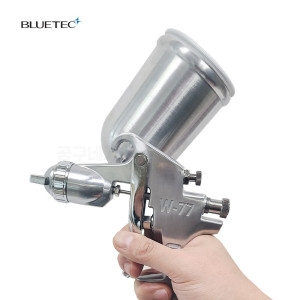 블루텍 중력식 에어스프레이건 W-77G 페인트 후끼 도장