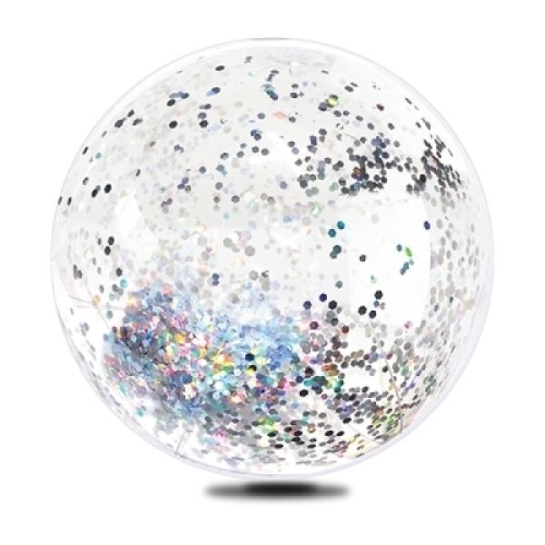 두로카리스마  투명 반짝이 스팽글 비치볼 35cm