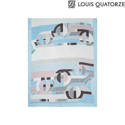 루이까또즈 SA-2UPP060BU 로고 롱 스카프 씨엘로 블루