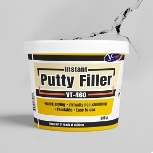 브이텍  퍼티필러500g/타일보수제 충진제 외벽균열 틈새메꾸미